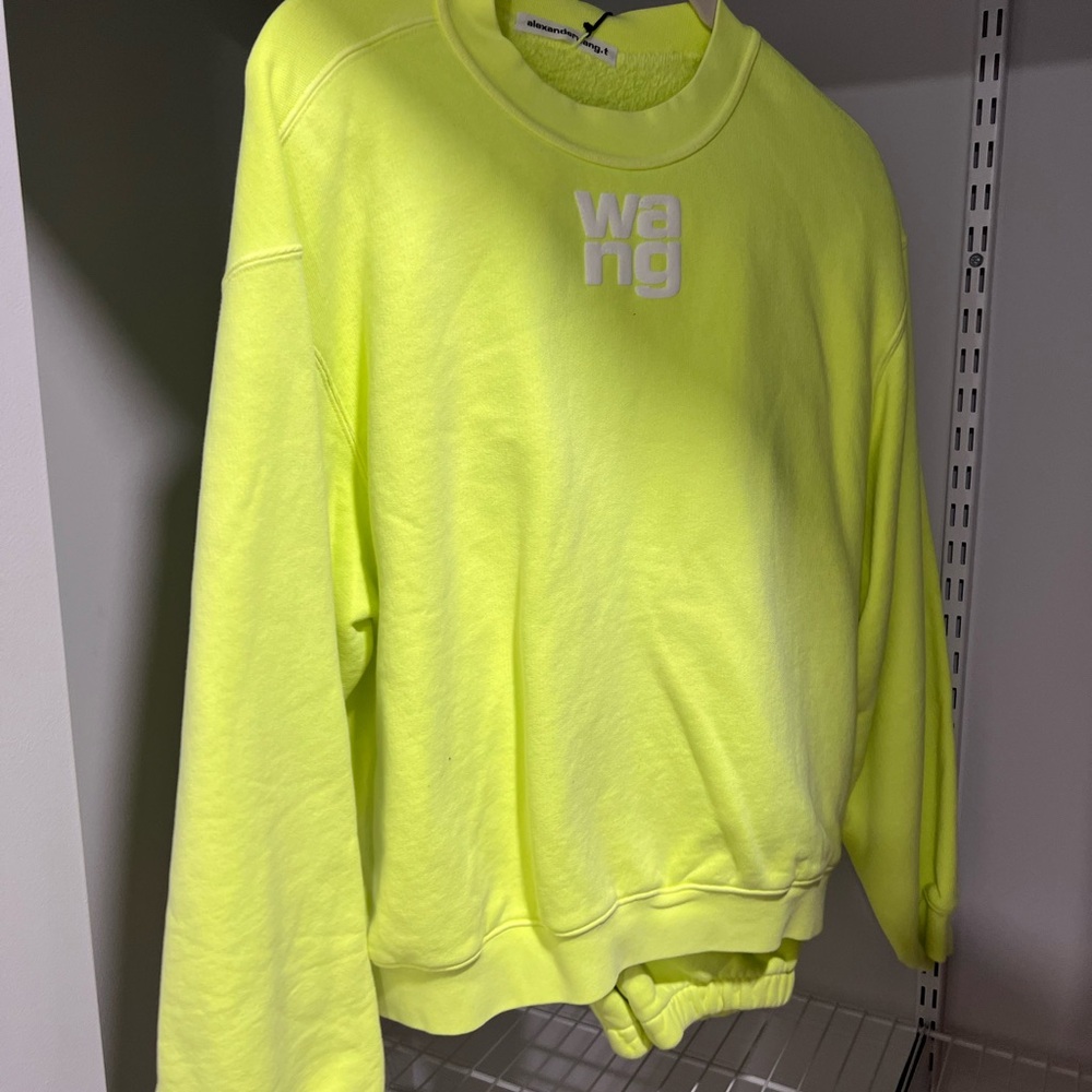Alexander Wang Neon Yellow Sweatshirt